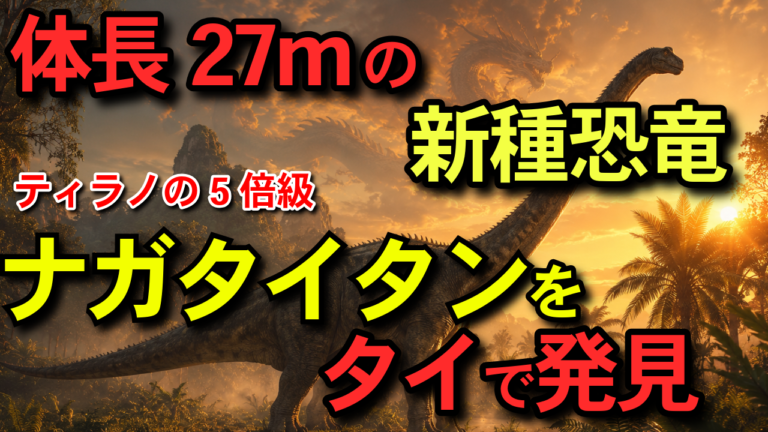 ティラノの5倍！タイで発見「ナガタイタン」東南アジア史上最大の恐竜とは【2026年最新】