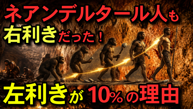 なぜ人類の9割は右利きなのか？260万年前から始まっていた進化の謎【最新研究】